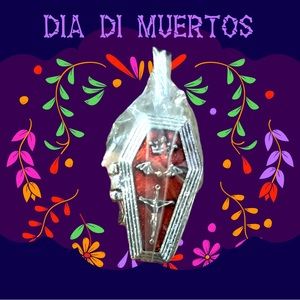 ARRIVING SOON... Red Zinc Alloy Gothic Coffin Cross Poison Ring sz 7